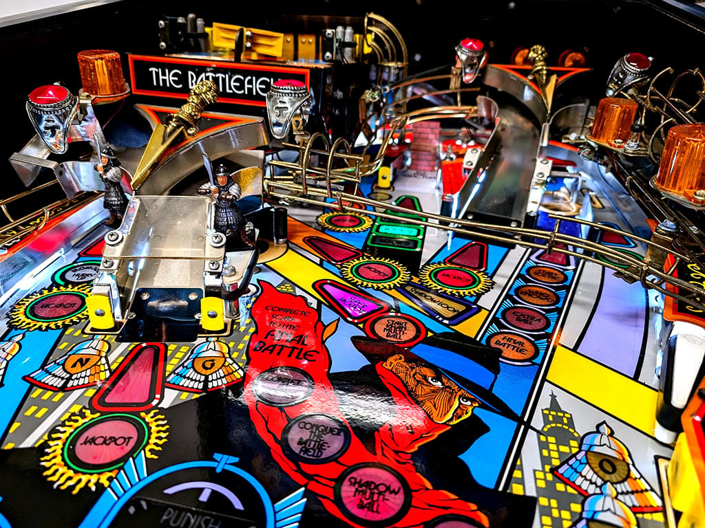 The Shadow Pinball Machine - Playfield View